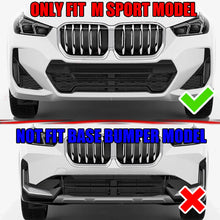 Schwarz Spoilerlippe Front Spoiler Frontspoiler für BMW X1 U11 M Sport Paket 23+