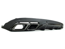 Diffusor Heckdiffusor Auspuffblenden Schwarz für Mercedes C-Klasse C205 Coupe A205 Cabrio C43 AMG Line di7