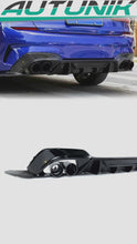 Heckdiffusor Diffusor Auspuff Schwarz für BMW 3er G20 Limo G21 M Sport Paket 19-22