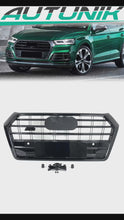 Schwarz Frontgrill Kühlergrill Grill für Audi Q5 FY 17-20 mit PDC