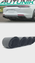 Schwarz Glanz Auspuffblenden Endrohre für Porsche Panamera 4S 16-23 et332