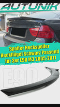 Schwarz Heckspoiler Spoilerlippe Spoiler Passend für BMW 3er E90 M3 318d 320d 320i 325i 05-11