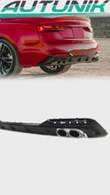 Schwarz Heckdiffusor Chrom Auspuffblenden für Audi A5 F5 S Line 2020+ di234