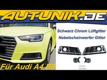 Nebelscheinwerfer Blende Lüftungsgitter Grill für Audi A4 B9 Seriens. OHNE ACC 15-19
