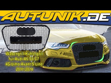 Wabengrill Kühlergrill Grill Schwarz für Audi A6 S6 C7 4G Limo Avant S Line 2011-2014