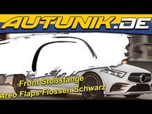 Front Stoßstange Areo Flics Flaps Flossen Flaps Canards Schwarz für Mercedes CLS C257 AMG-Line 2018-2021