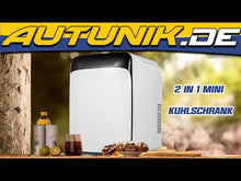 2 In 1 Mini Kühlschrank Tragbarer Getränkekühlschrank AC/DC 10 Liter für Auto Büro Zimmer Camping Outdoor
