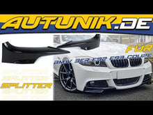 Front Spoiler Splitter Ecken Ansätze Schwarz für BMW 3er E92 E93 Coupe Cabrio M Sport Paket 2006-2010