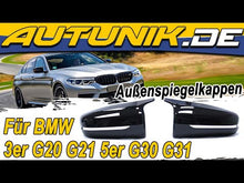 Spiegelkappen Außenspiegel Schwarz Glanz Passend für BMW 3er G20 G21 5er G30 G31 7er G11 G12