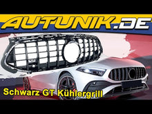 Schwarz Kühlergrill Front Grill für Mercedes Benz A Kl. W177 V177 ab 2022 pz196