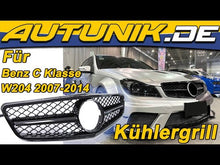 Kühlergrill Grill Sport für Mercedes C Klasse W204 S204 C204 2007-2014 fg158