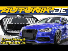 Schwarz Wabengrill Front Grill Kühlergrill für AUDI A3 8V S-Line S3 TSI TDI 2012-2016 fg121
