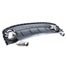 Heckdiffusor Diffusor mit Endrohren Sport Optik für Audi A4 B8 Facelift 2011 2012 2013 2014 2015