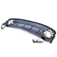 Heckdiffusor Diffusor mit Endrohren Sport Optik für Audi A4 B8 Facelift 2011 2012 2013 2014 2015