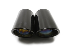 Auspuffblenden Endrohr Abdeckung 76mm Schwarz Passend für BMW 5er F10 F11 520d 525d od6