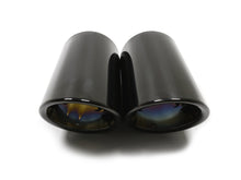 Auspuffblenden Endrohr Abdeckung Endrohrblenden 76mm Schwarz Passend für BMW 3er F30 F31 4er F32 F33 F36