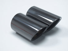 Auspuffblenden Endrohr Abdeckung Endrohrblenden 76mm Schwarz Passend für BMW 3er F30 F31 4er F32 F33 F36