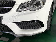 Autunik Schwarz Glanz Front Stoßstange Flossen Flaps für Mercedes Benz E Kl. C207 Coupe AMG Line 2013-2016 pz60