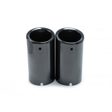 68mm Titan Schwarz Auspuffblenden Endrohr Blende Passend für VW Scirocco 3 TSI 08-17 vw24