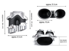 Diffusor Heckdiffusor Chrom Auspuffblenden Schwarz für Mercedes Benz E-Klasse W213 AMG Line ab 07.2021