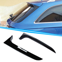 Autunik Schwarz Glanz Vertikale Fenster Flaps Heck Spoiler für AUDI A6 C7 Allroad Avant 2012-2018 od55