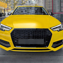 Wabengrill Grill Kühlergrill Schwarz für AUDI A4 B9 S4 Limo Avant S-Line 15-19 fg60