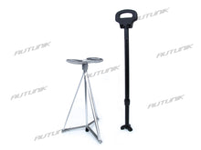 Autunik Faltbarer Gehstock mit Sitz Bergstock Wanderstock für Bergsteigen Wandern gs1