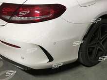 Autunik Schwarz Heck Stoßstange Flossen Flaps für Mercedes C205 Coupe A205 Cabrio AMG Line C43 AMG pz15