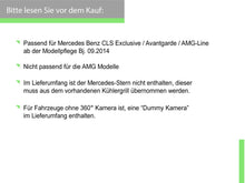 Autunik Kühlergrill Panamericana Chrom für CLS W218 Facelift 2014-2018 fg84