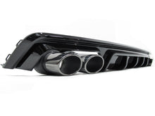 Autunik Schwarz Diffusor Auspuffblenden für AUDI A6 Heckdiffusor S6 C8 Limo Avant S-Line 18+ di92