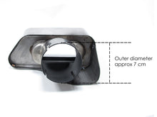 Auspuffblenden Endrohrblende Edelstahl Schwarz 8 Zylinder Optik Passend für BMW 5er F10 F11 520d 520i 6er F12 F13 640d 650i