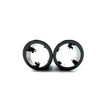 68mm Titan Schwarz Auspuffblenden Endrohr Blende Passend für VW Scirocco 3 TSI 08-17 vw24