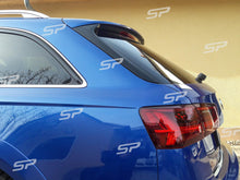 Autunik Schwarz Glanz Vertikale Fenster Flaps Heck Spoiler für AUDI A6 C7 Allroad Avant 2012-2018 od55