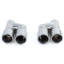 Auspuffblenden Auspuff Endrohre Chrom 4 Rohr für AUDI A4 B8 2007-2015