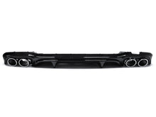 Diffusor Heckdiffusor Chrom Auspuffblenden Schwarz für Mercedes Benz E-Klasse W213 AMG Line ab 07.2021