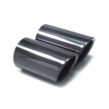 68mm Titan Schwarz Auspuffblenden Endrohr Blende Passend für VW Scirocco 3 TSI 08-17 vw24