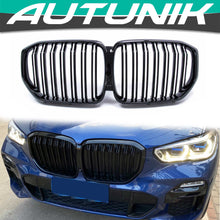 Kühlergrill Nieren Grille Grill Doppelsteg Glanz Schwarz Passend für BMW X5 G05 ab 11.2018 fg10