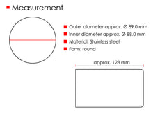 90mm Auspuffblende Endrohrblende Rund Chrom Passend für BMW X1 F48 2016-2020