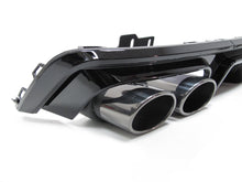 Autunik Schwarz Diffusor Auspuffblenden für AUDI A6 Heckdiffusor S6 C8 Limo Avant S-Line 18+ di92