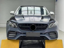 Autunik Sport Kühlergrill Grill Panamericana Schwarz Matt für W213 C238 E-Klasse 2016 2017 2018 2019 2020