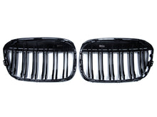 Kühlergrill Nieren Grille Grill Doppelsteg Schwarz Glanz Passend für BMW X1 F48 2014-2019 fg52