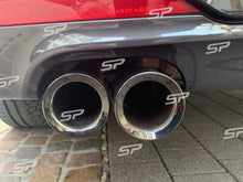 76mm Auspuffblenden Endrohreblenden Schwarz Passend für BMW LCI 1er F20 F21 3er F30 F31