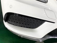 Autunik Schwarz Glanz Front Stoßstange Flossen Flaps für Mercedes Benz E Kl. C207 Coupe AMG Line 2013-2016 pz60