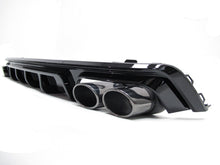 Autunik Schwarz Diffusor Auspuffblenden für AUDI A6 Heckdiffusor S6 C8 Limo Avant S-Line 18+ di92