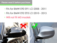 Spiegelkappen Außenspiegel Kappen Schwarz Passend für BMW 3er E92 E93 LCI 08-12 E90 E91 LCI 10-13