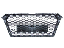 Wabengrill Grill Kühlergrill Schwarz für AUDI A4 B9 S4 Limo Avant S-Line 15-19 fg60