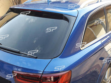 Autunik Schwarz Glanz Vertikale Fenster Flaps Heck Spoiler für AUDI A6 C7 Allroad Avant 2012-2018 od55