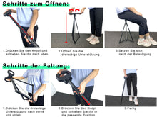 Autunik Faltbarer Gehstock mit Sitz Bergstock Wanderstock für Bergsteigen Wandern gs1