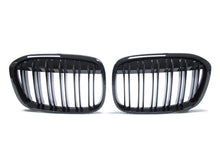 Kühlergrill Nieren Grille Grill Doppelsteg Schwarz Glanz Passend für BMW X1 F48 2014-2019 fg52