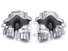 Diffusor Heckdiffusor Chrom Auspuffblenden Schwarz für Mercedes Benz E-Klasse W213 AMG Line ab 07.2021